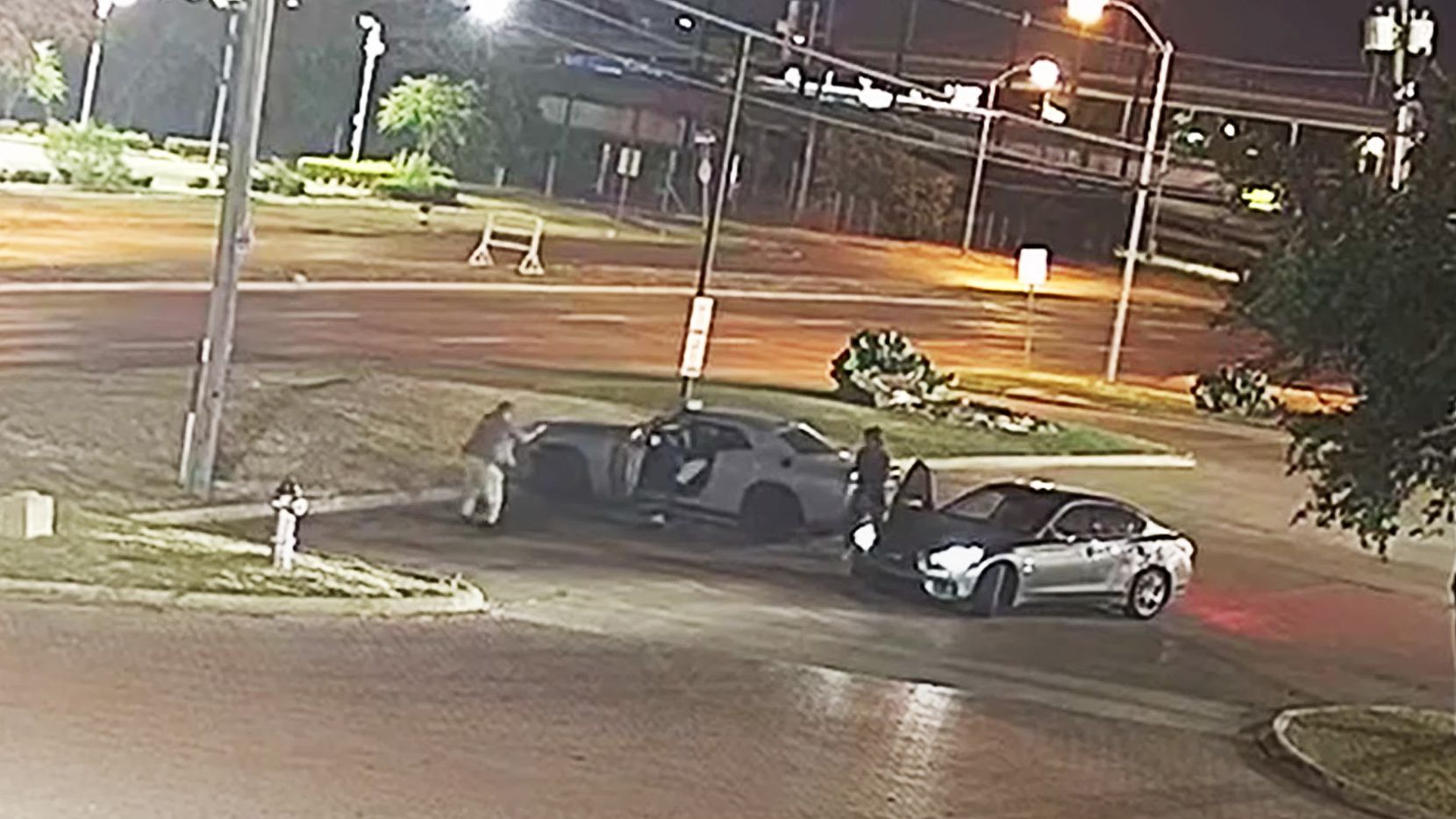 Surveillance footage shows Dallas police Officer Nathaniel Chapman, trade gunfire with at...