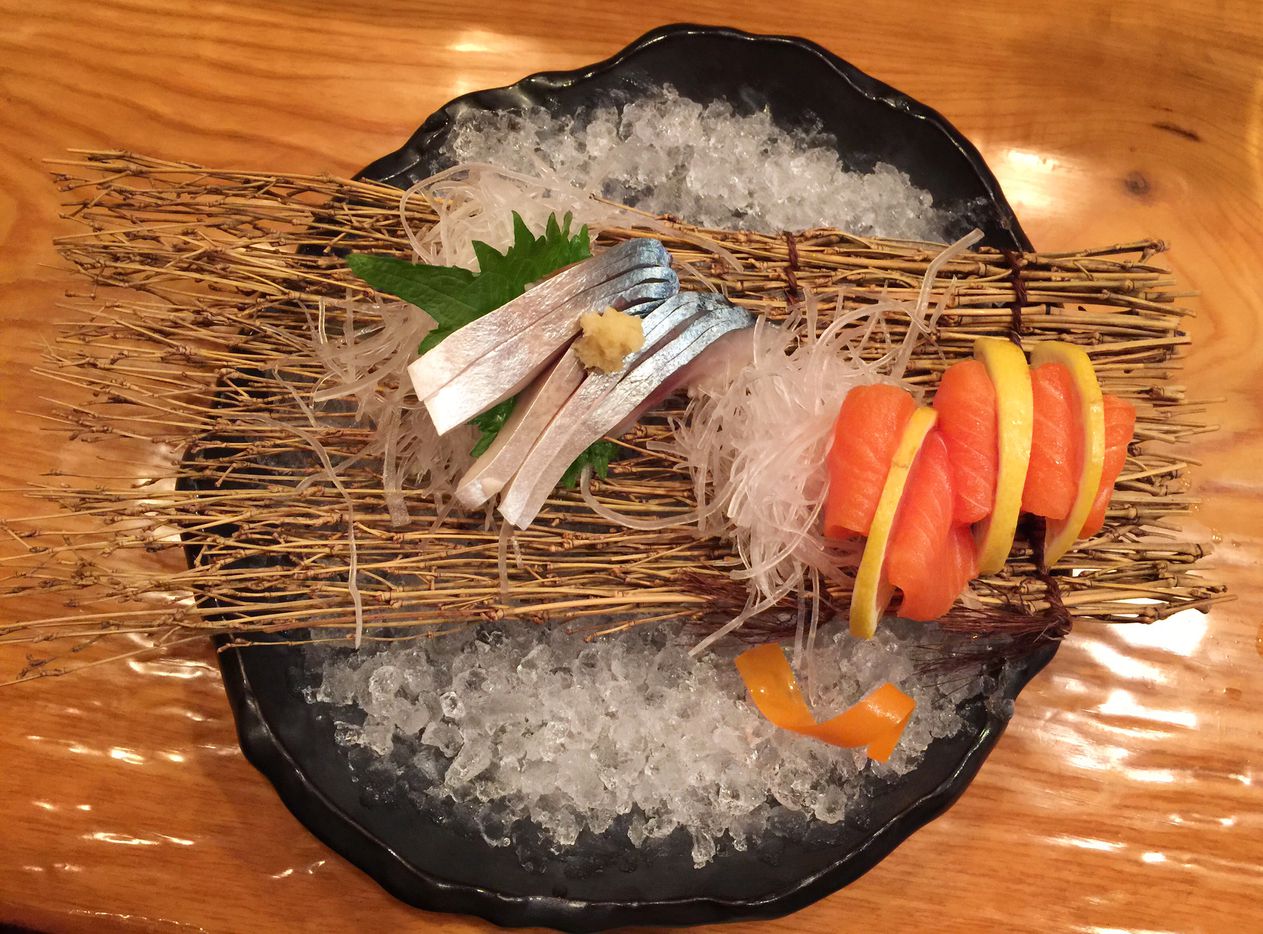 Sashimi from the "sushi tour of Japan" specials menu at Yutaka Sushi Bistro on Dec. 4, 2014....